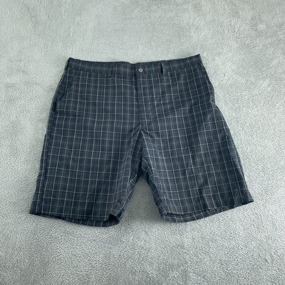 Ben Hogan Performance Mens Plaid Golf Shorts 38 Gray Polyester 5190 - Picture 1 of 9